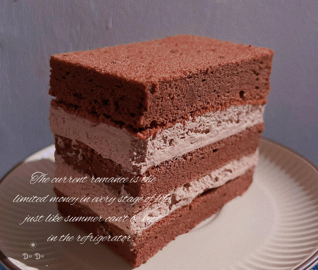 可可蛋糕卷(不消泡超浓郁巧克力口感)