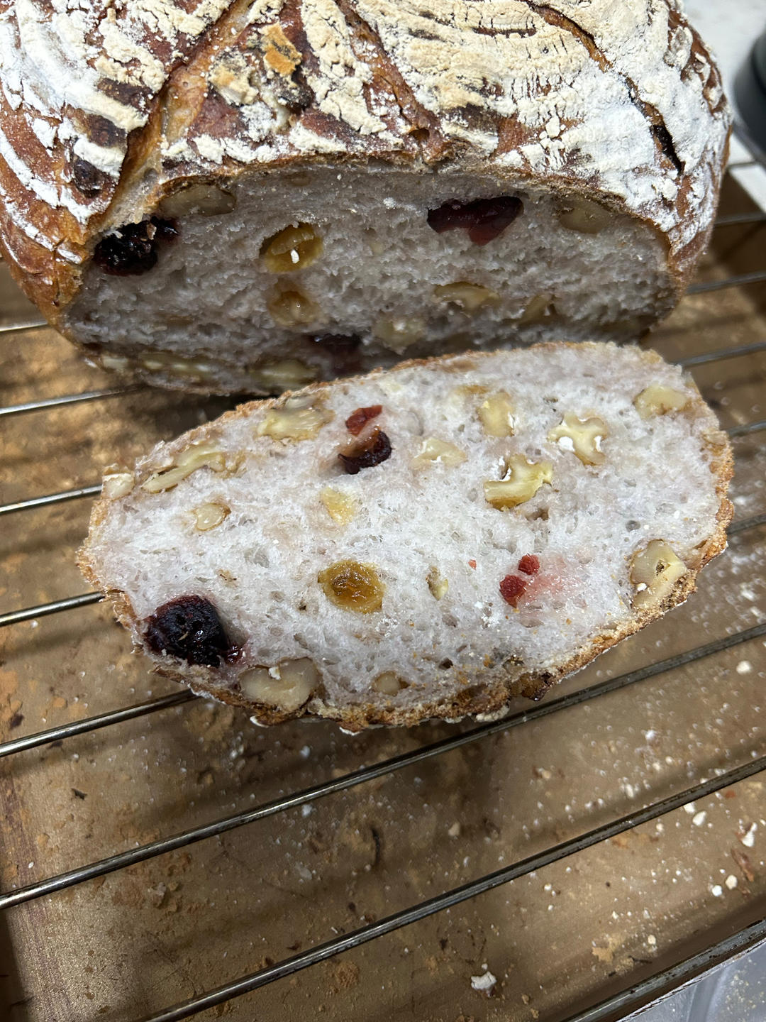 零失败、免揉面、好吃的核桃仁葡萄干欧包