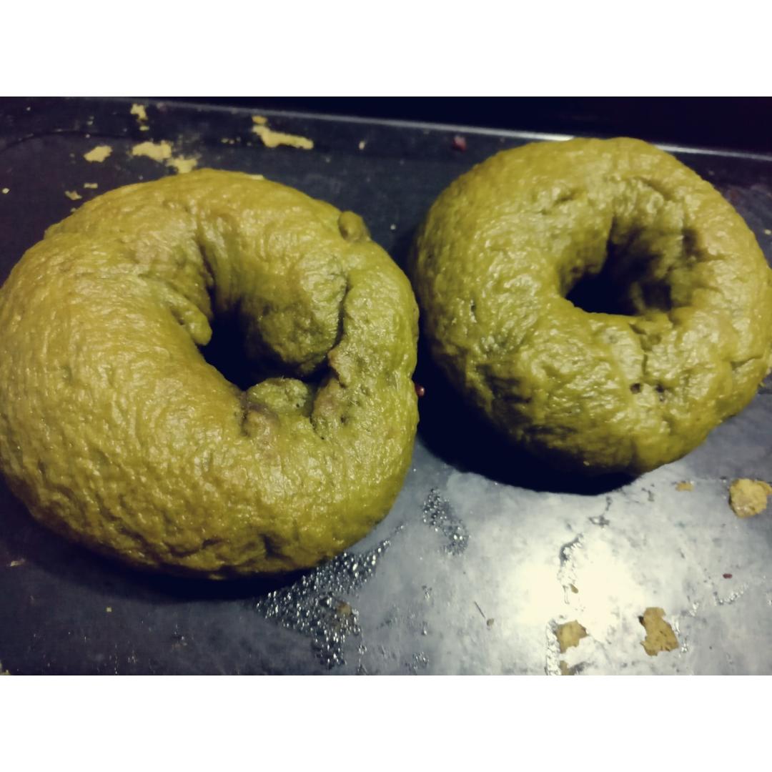 抹茶红豆贝果
