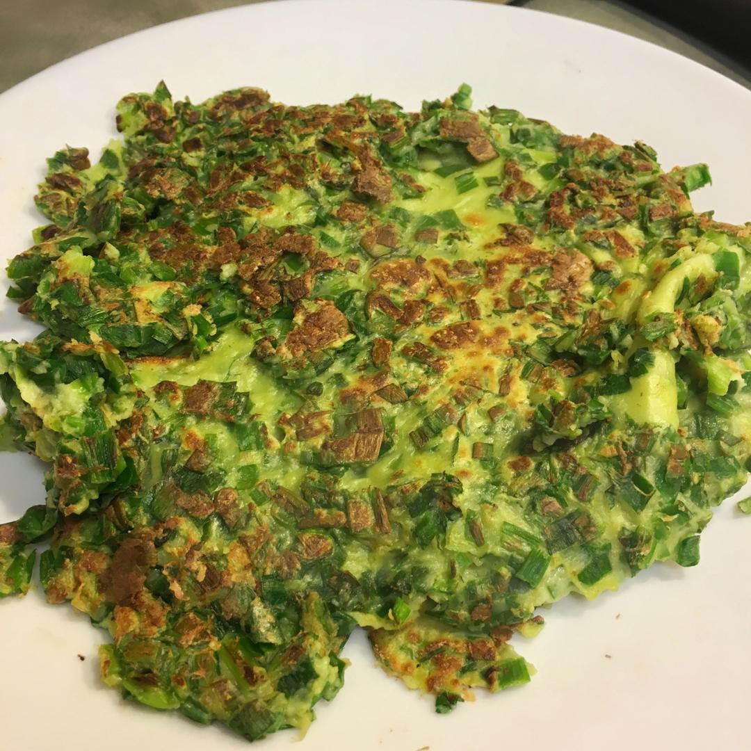 韭菜蛋饼