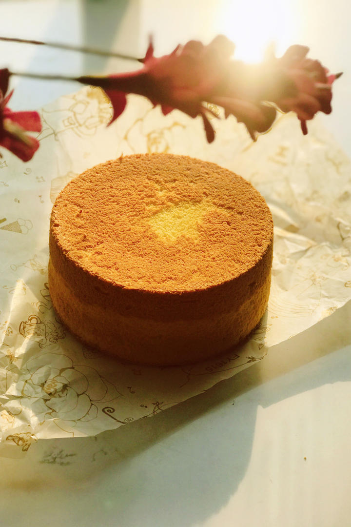 荼蘼花又开做的中空系列:粘米粉戚风蛋糕