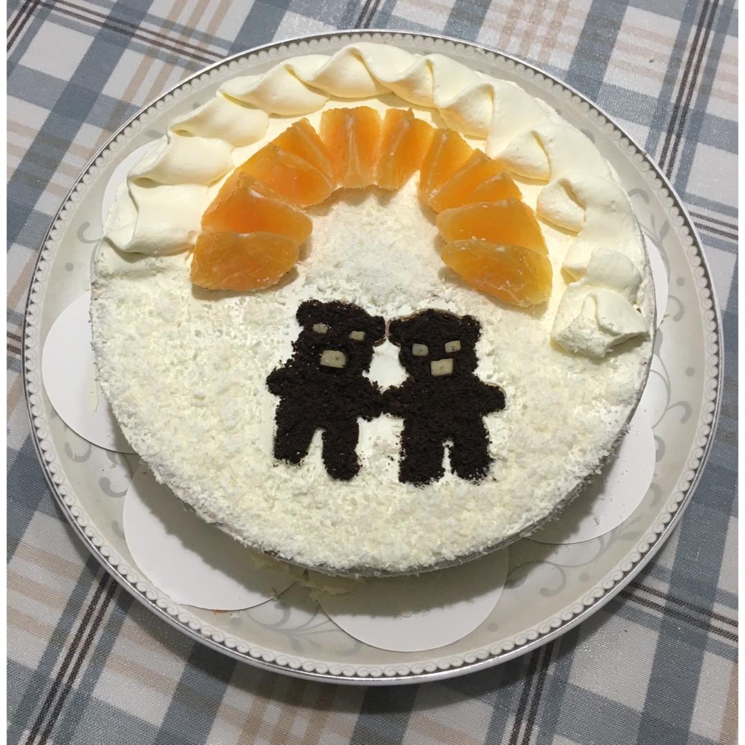 8寸水果生日蛋糕