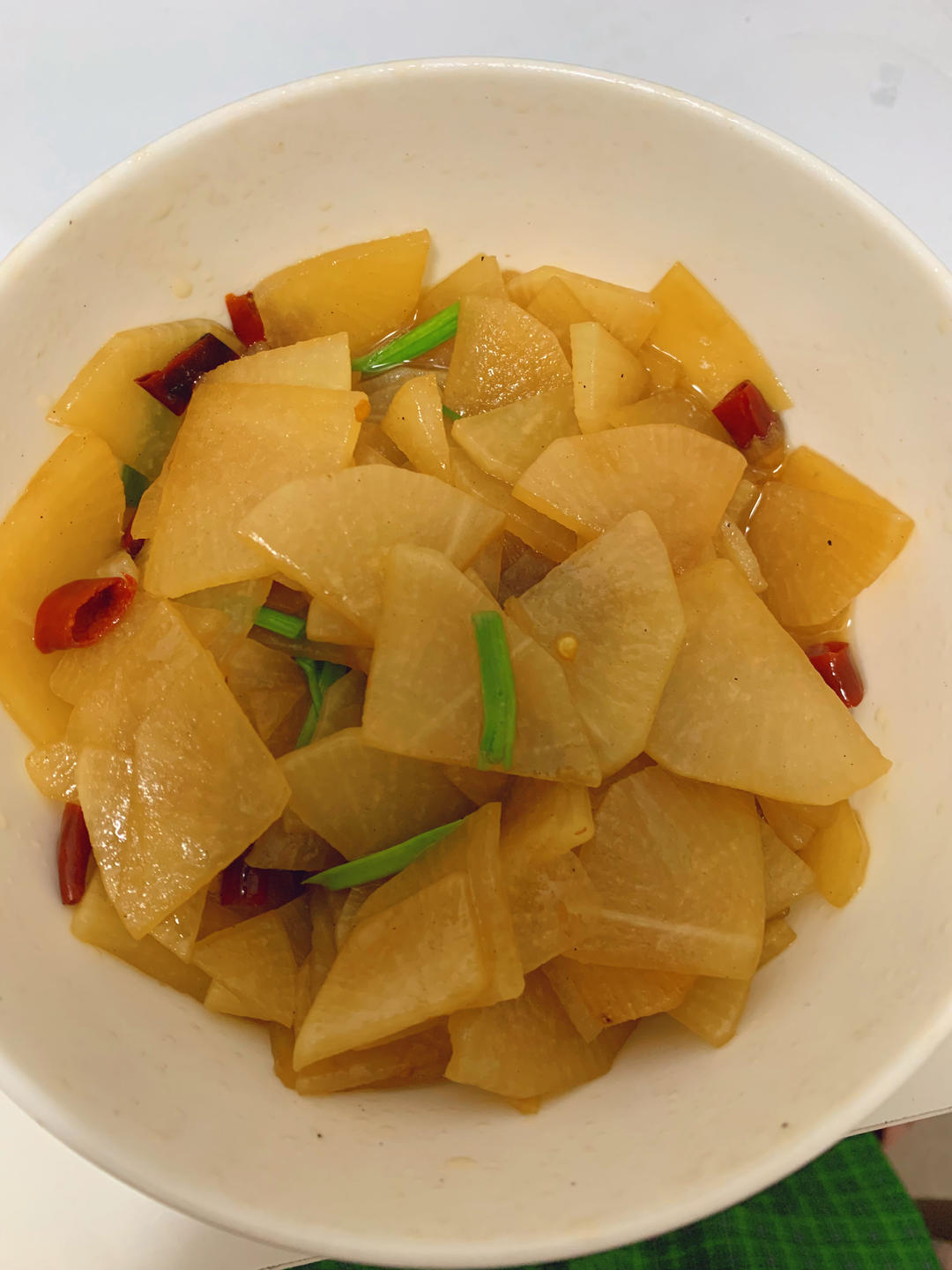 素炒萝卜片的做法