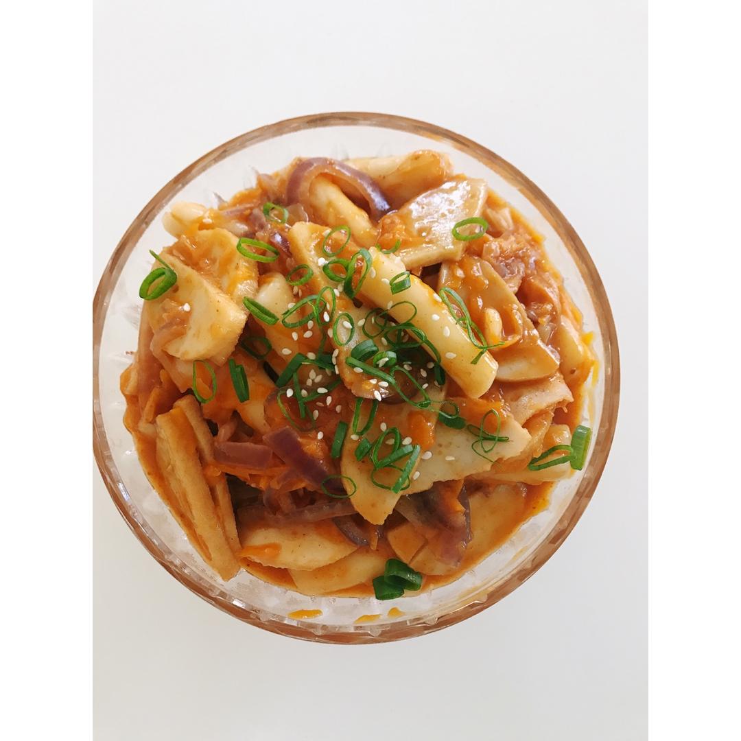 韩式辣炒年糕（or网红芝士套路之芝心年糕）