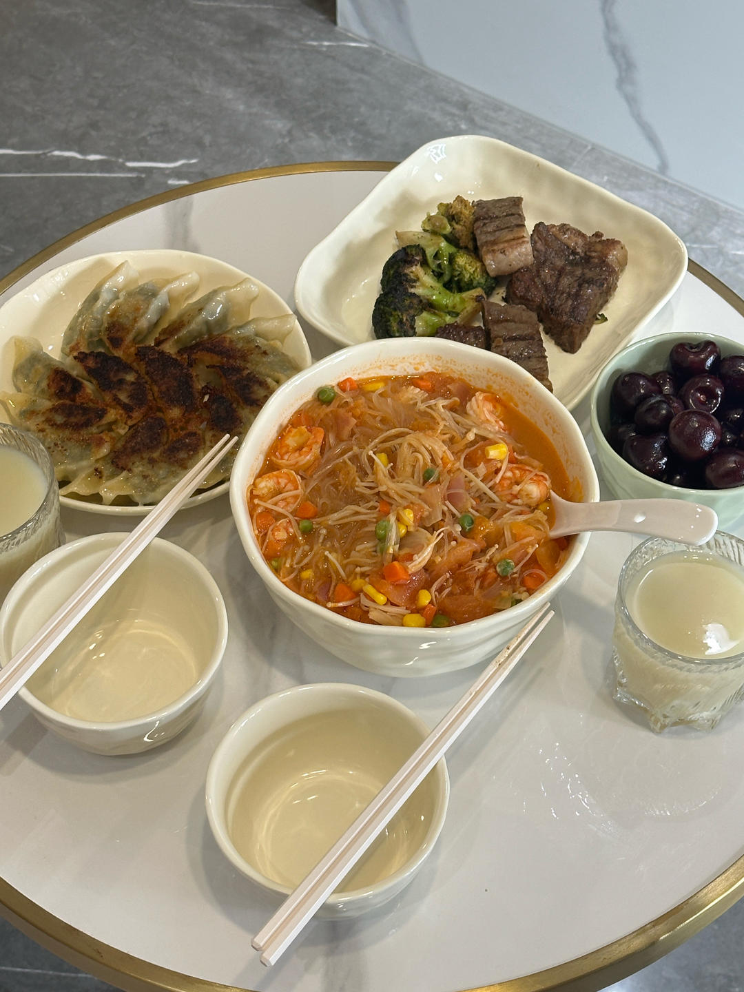 无敌鲜美❗️减脂番茄虾仁粉丝汤❗️低卡饱腹❗️