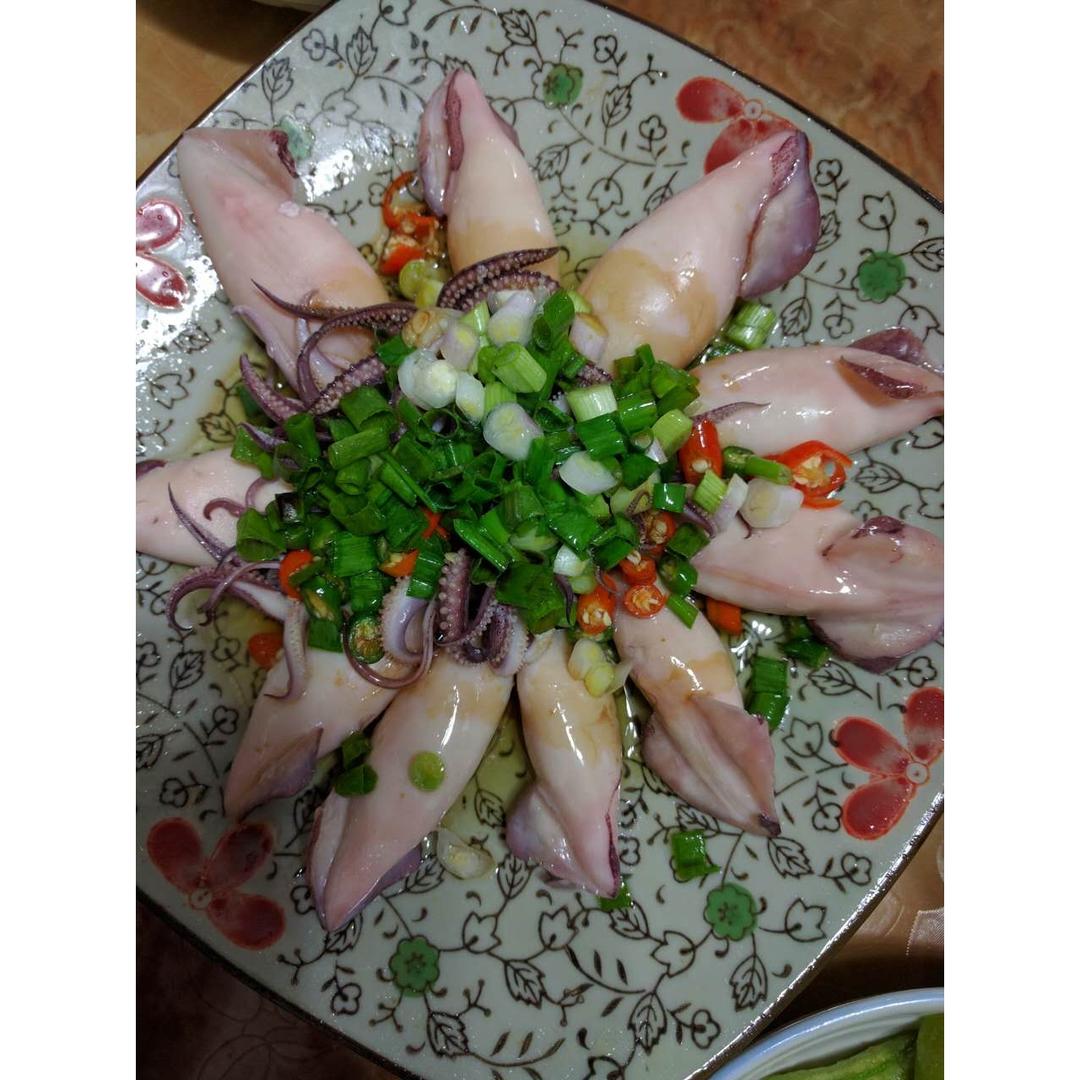 jane婷做的白灼笔管鱼