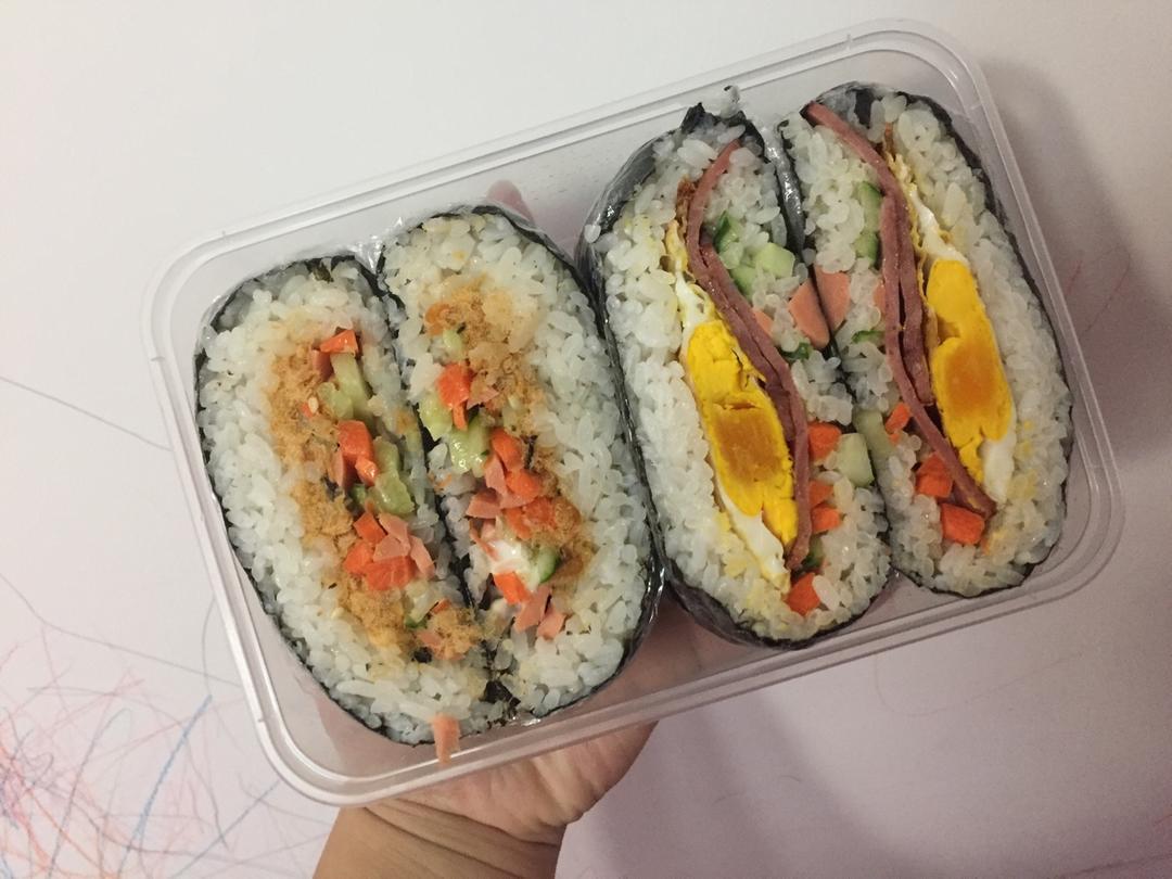 不用捏的饭团(おにぎらず)