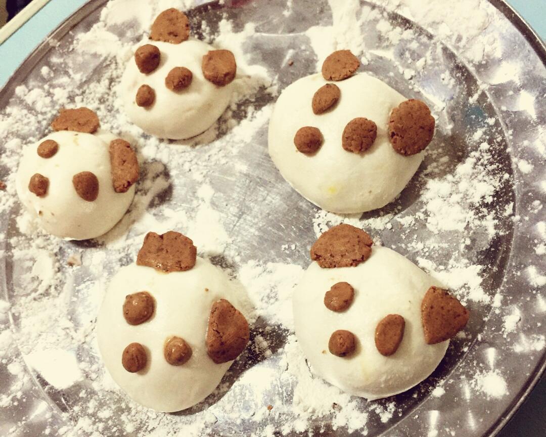 熊猫榴莲蓝莓爆浆汤圆的做法