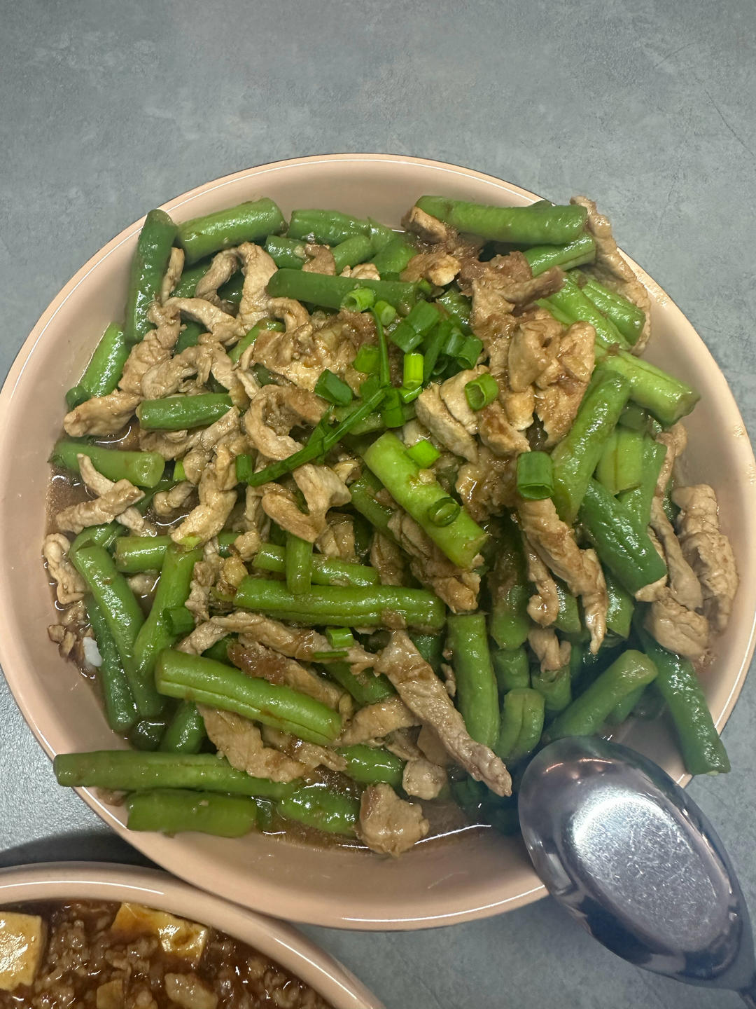 豆角炒肉丝