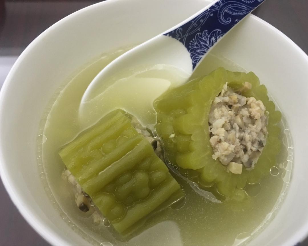 酿苦瓜汤的做法