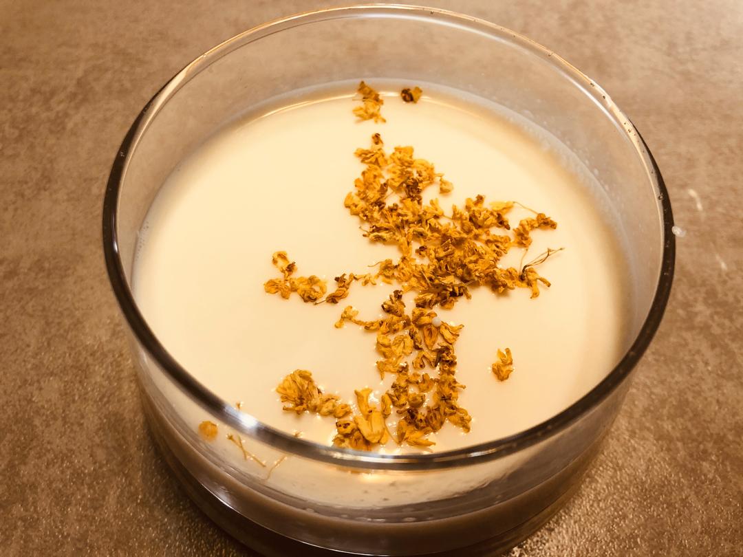 桂花酒酿牛奶的做法步骤图 怎么做好吃 喜厨娘本人 下厨房