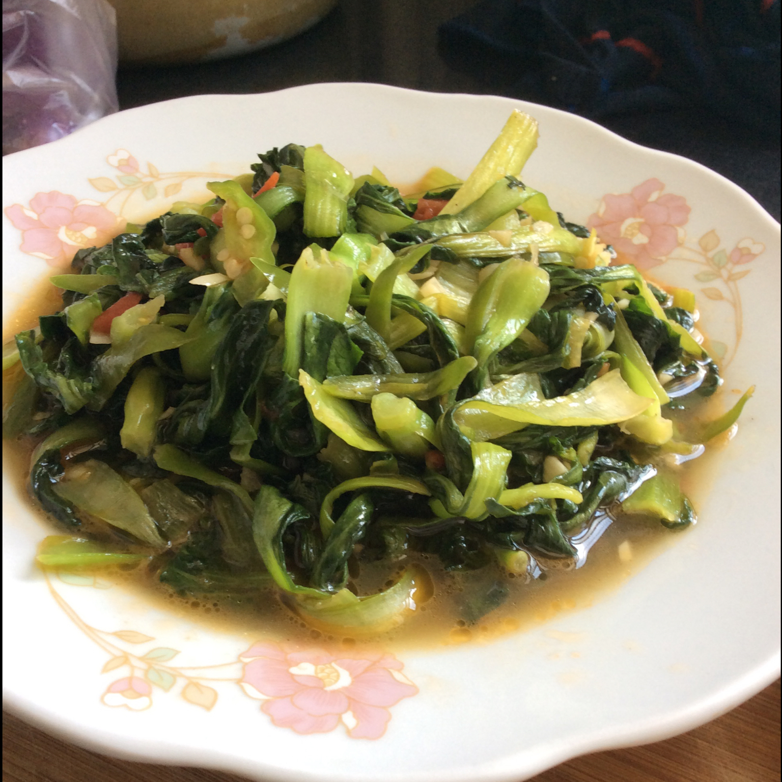 蒜蓉豇豆～～素菜也可以很美味！