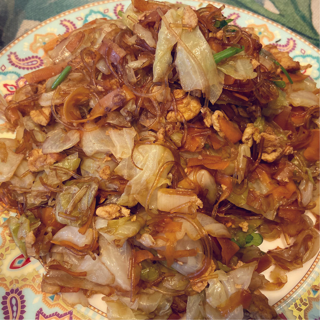 超下饭包菜炒粉丝
