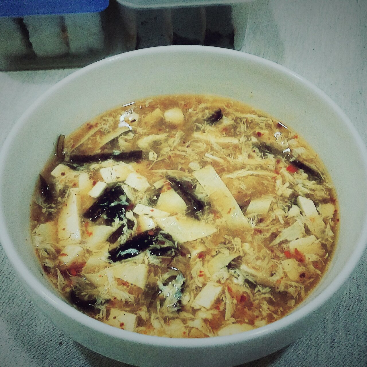 酸辣汤 Spicy & Sour Shredded Pork Soup