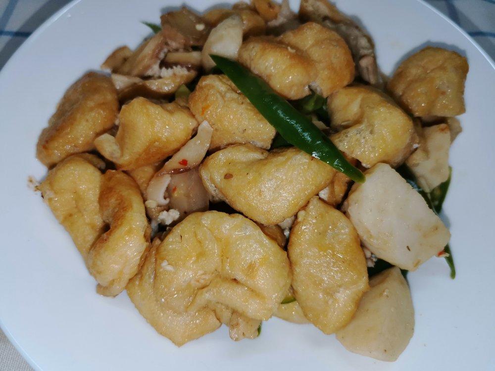 炒油豆腐