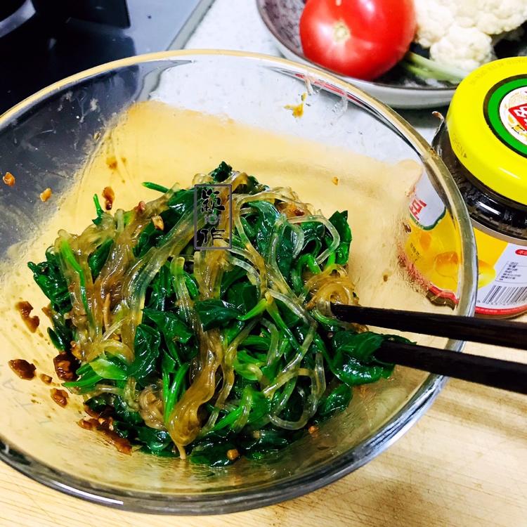 酱拌菠菜粉