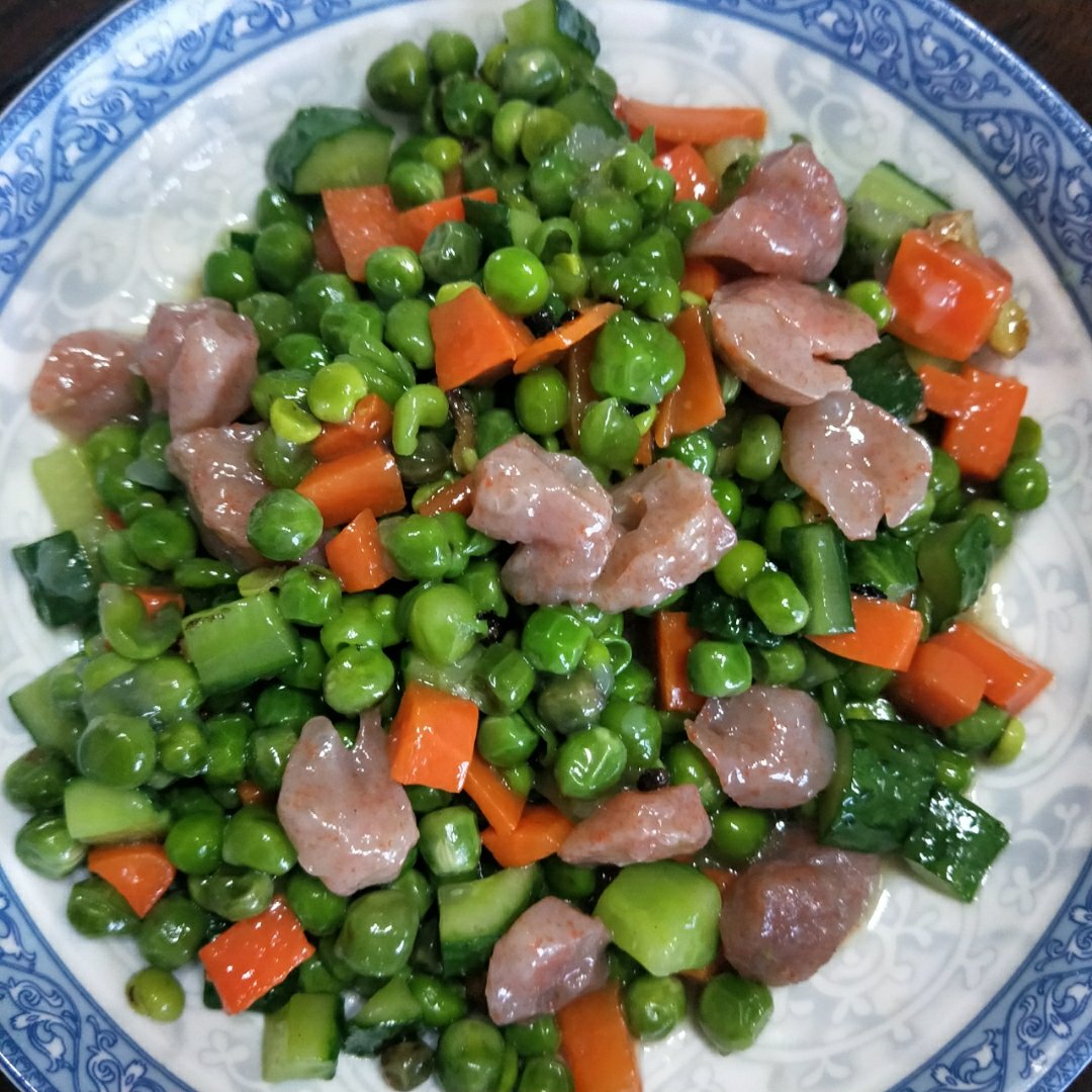豌豆炒虾仁