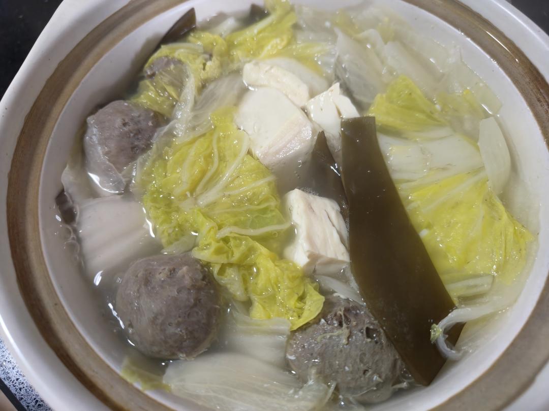 小白菜豆腐清汤