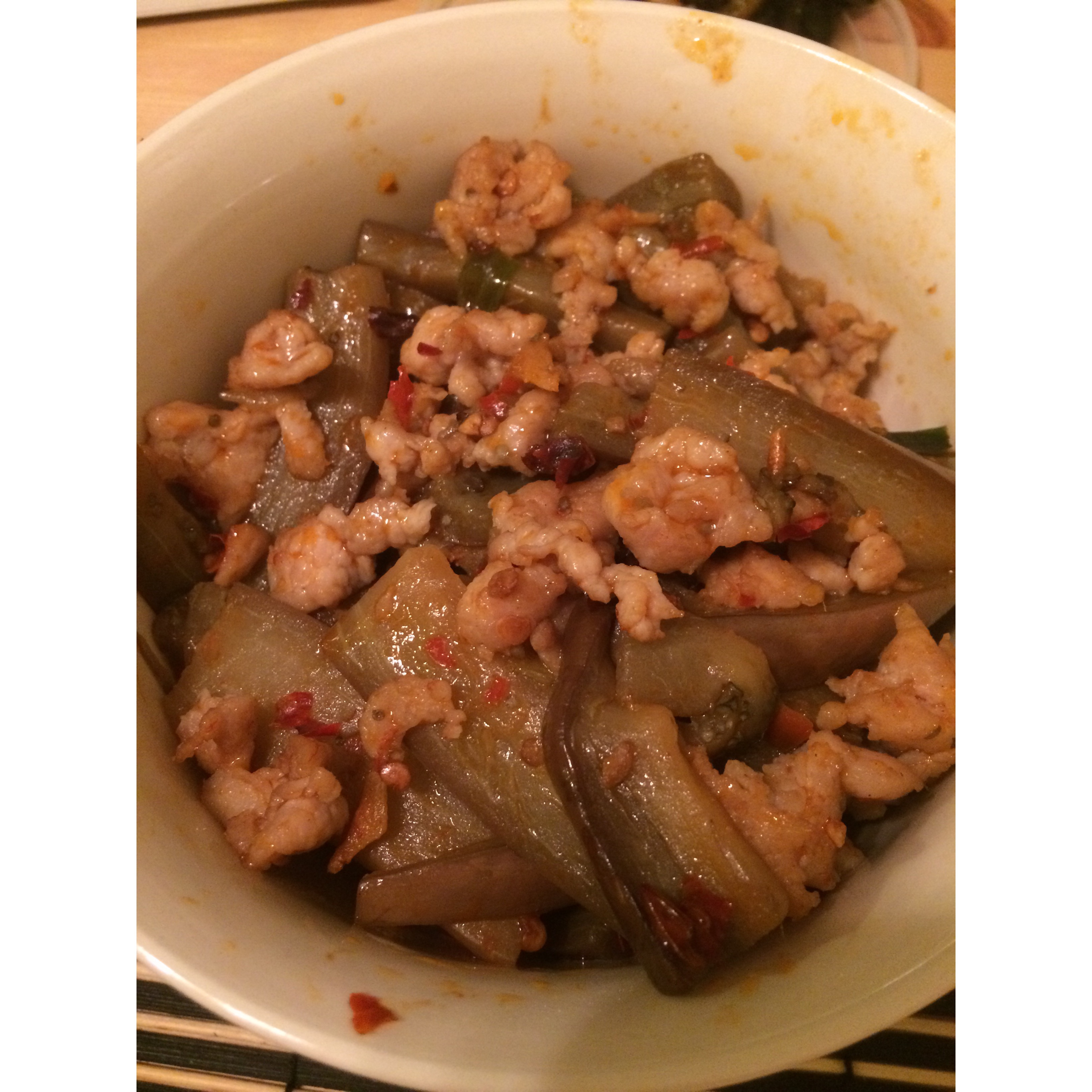 酱香肉末烧茄子