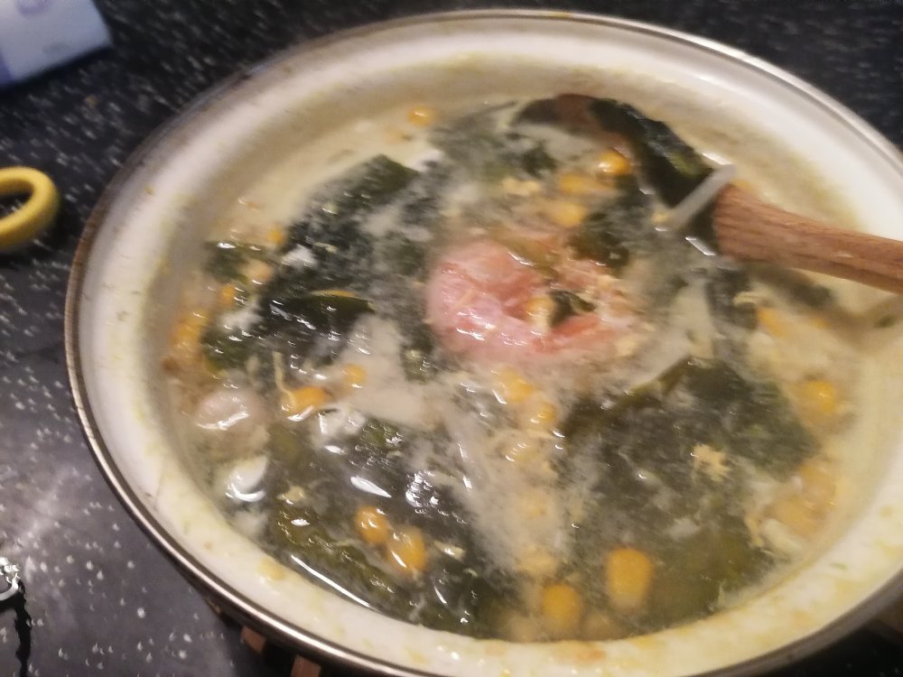 海木耳蛋汤