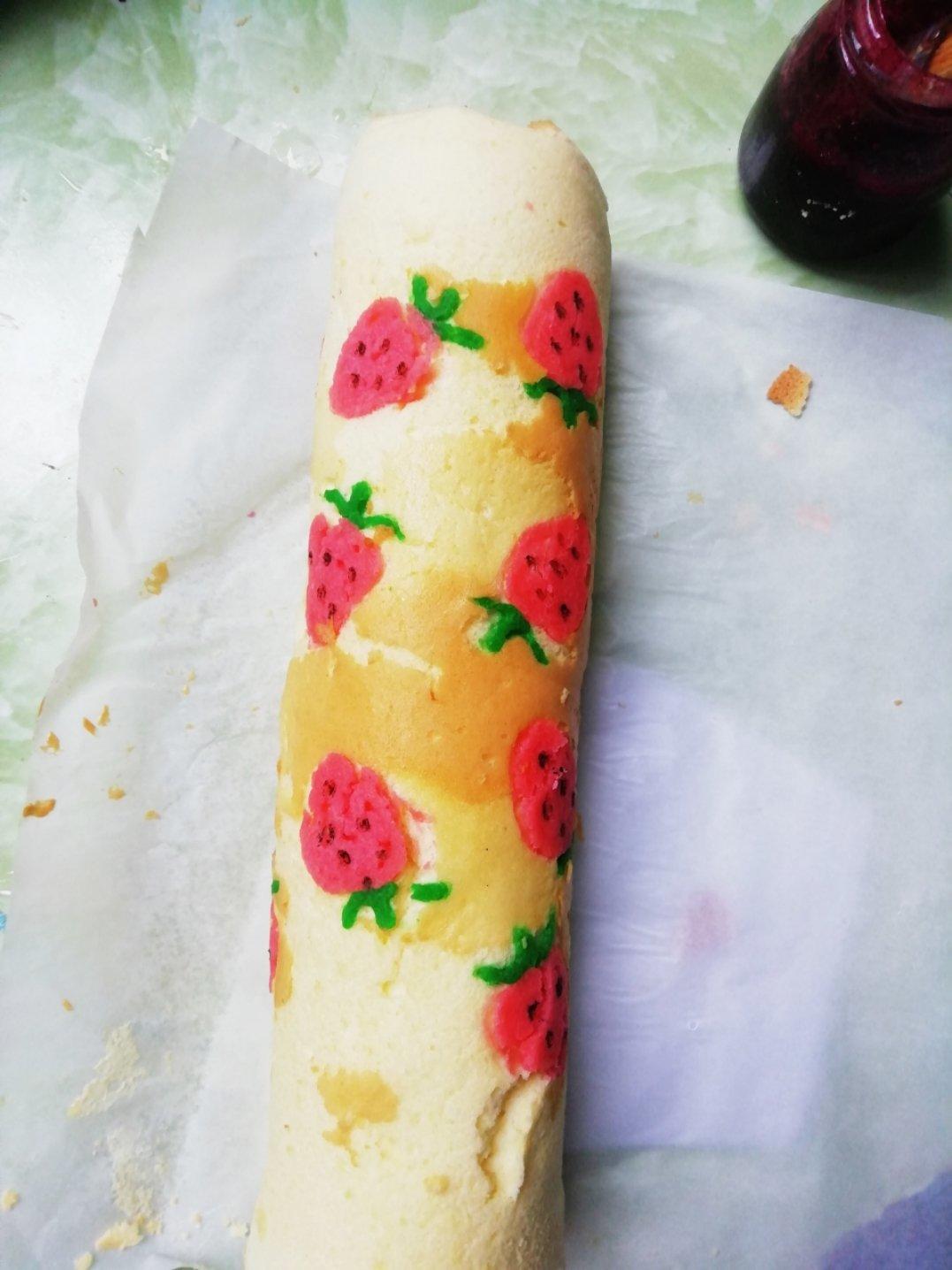 细腻零消泡彩绘蛋糕卷图案面糊制作方法