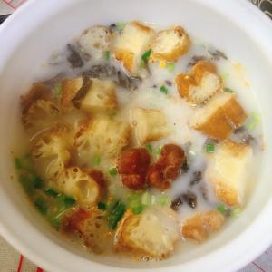 没有豆浆机也可以做出有灵魂的老上海咸豆浆的做法 步骤7