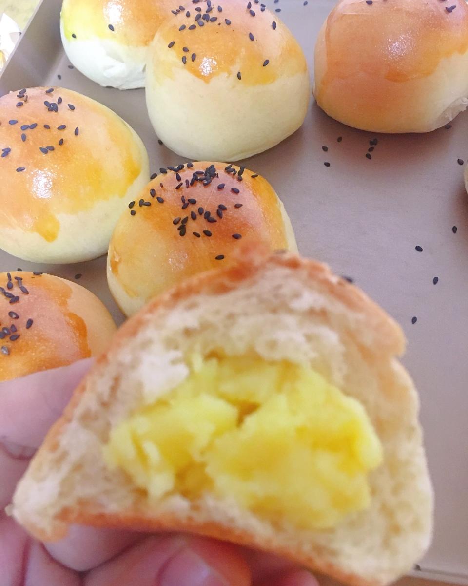 奶黄小餐包-一次发酵超好吃（附快手奶黄馅制作方法）