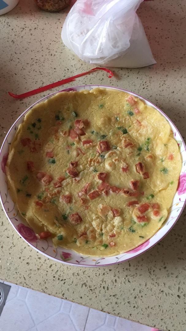 简单快手蔬菜鸡蛋煎饼