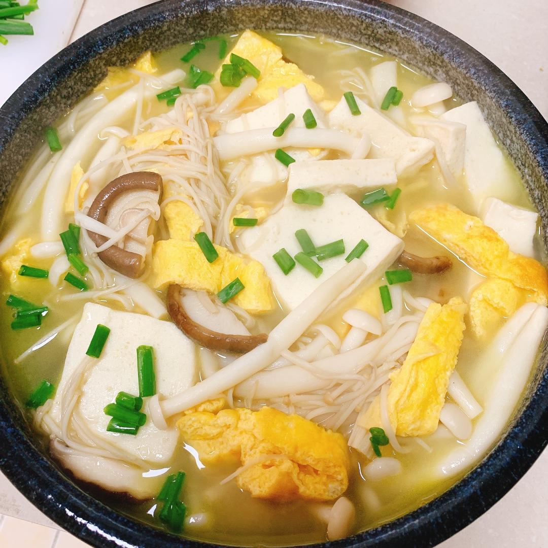 低卡减脂餐~三鲜菌菇汤