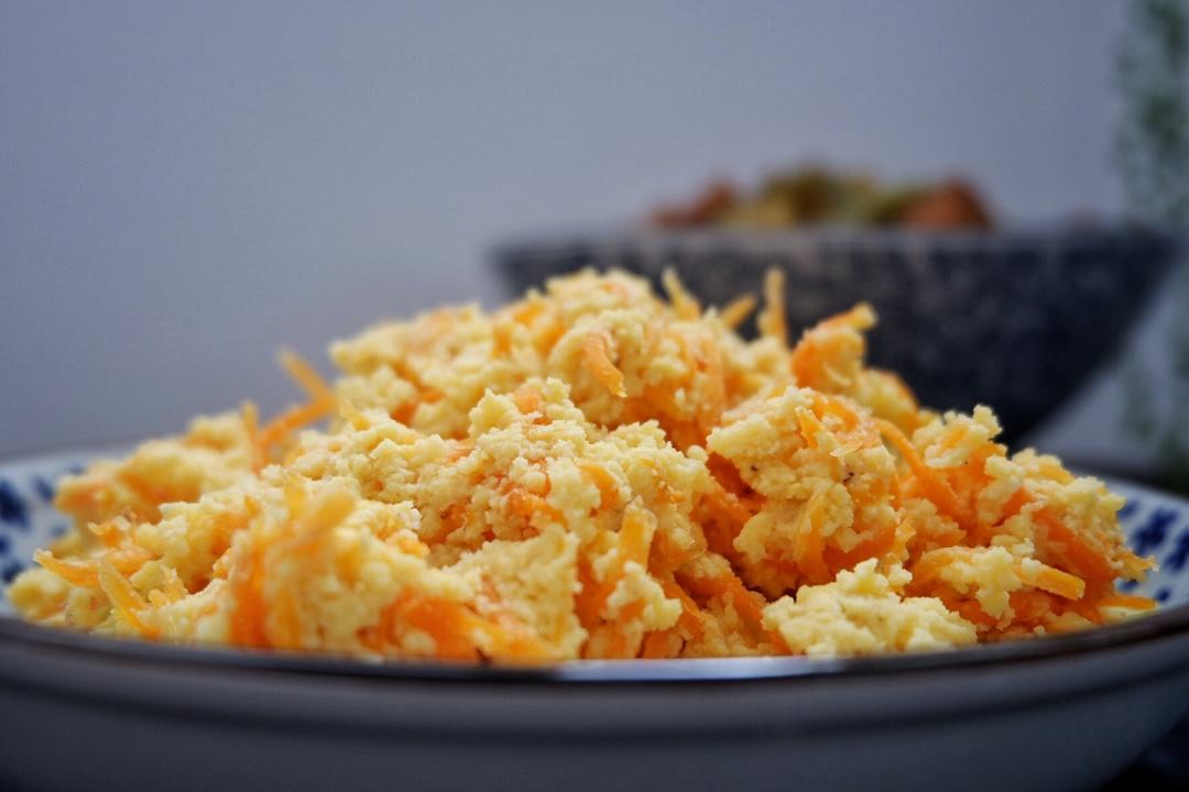 尖尖实验室做的豆渣炒蛋