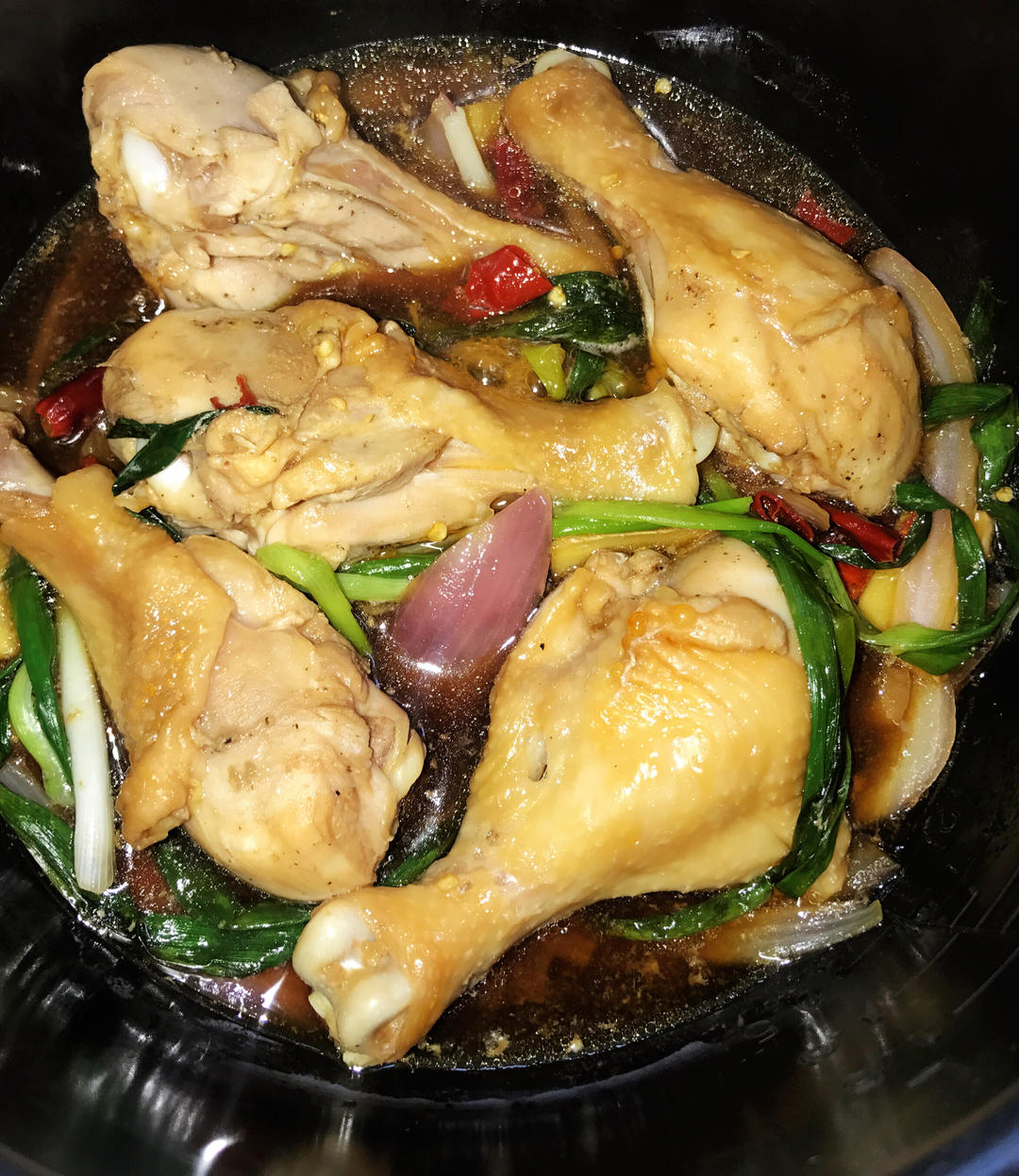 电饭锅焖鸡腿（懒人快手菜）