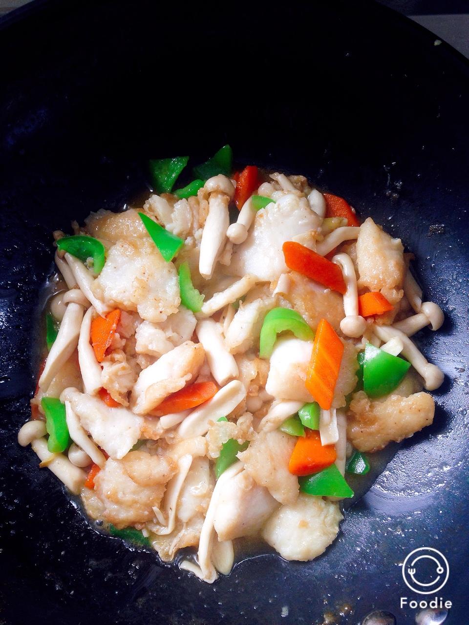 黑鱼片小炒