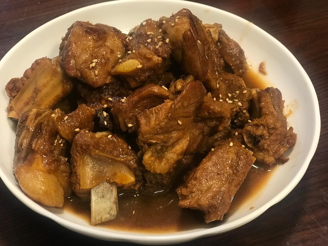 糖醋排骨（用少油，不炒糖色，家常做法，通俗易懂，甜酸适口）