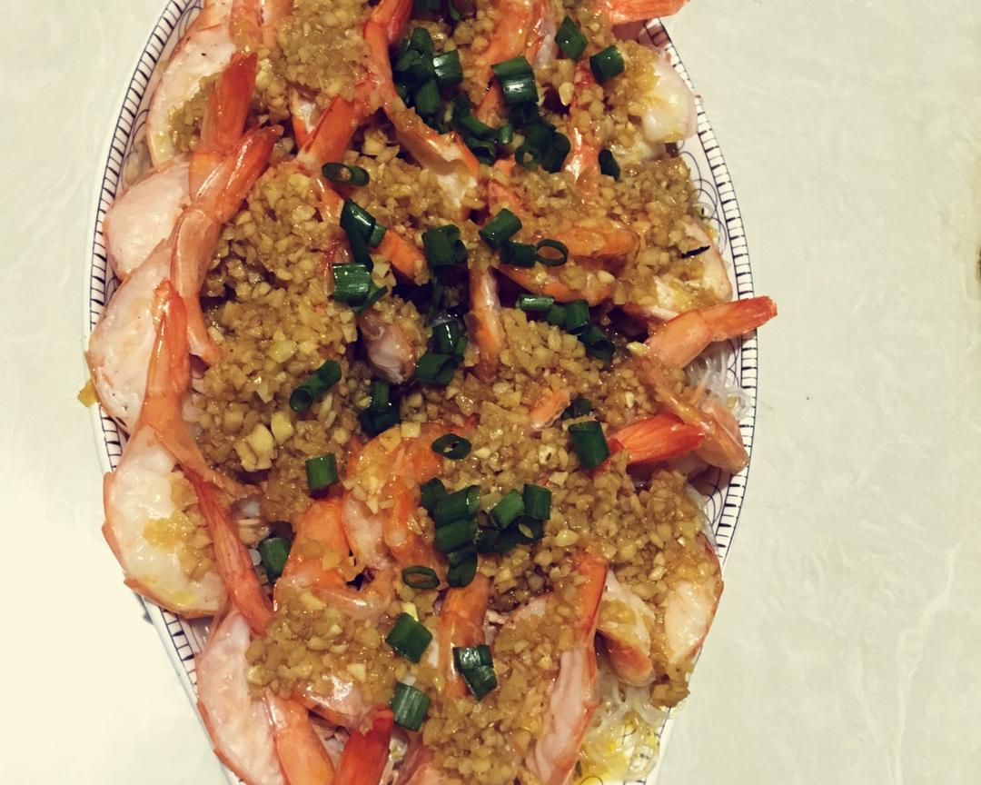 蒜蓉粉丝虾的做法