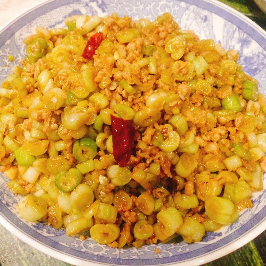 肉沫豆角下饭菜