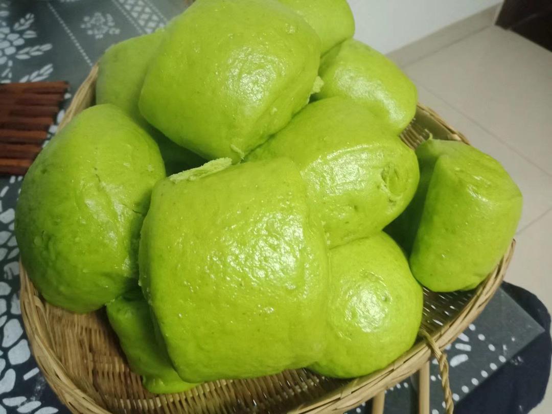跟蛋糕一样柔软好吃的菠菜馒头