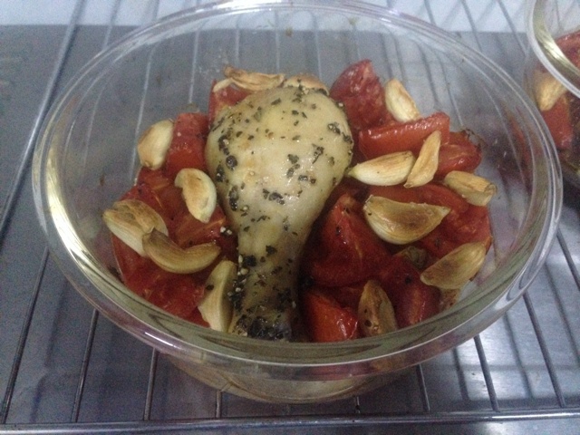 番茄大蒜香草烤鸡腿（庄祖宜）