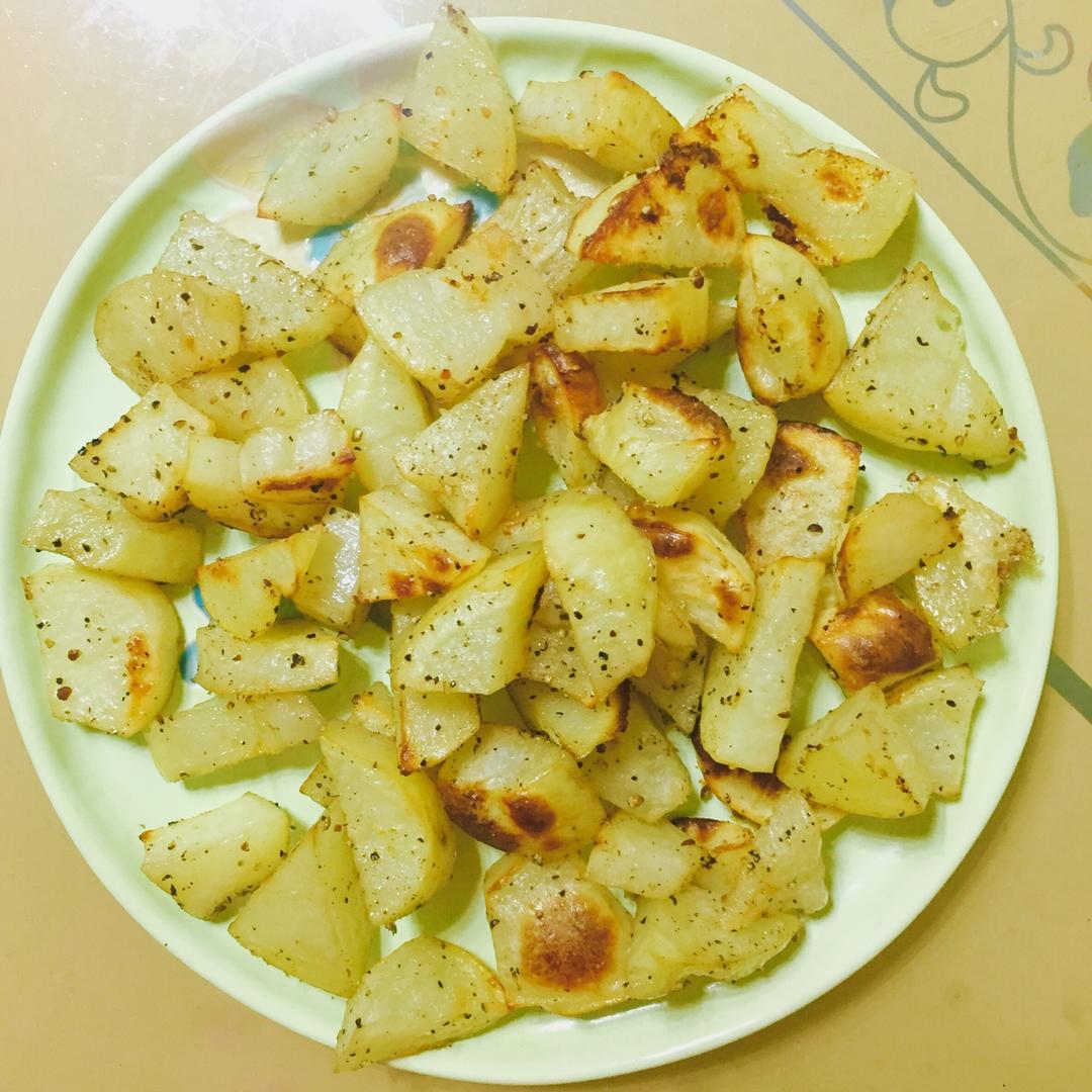 简单美味烤薯角