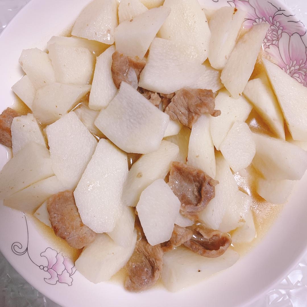 肉片炒山药