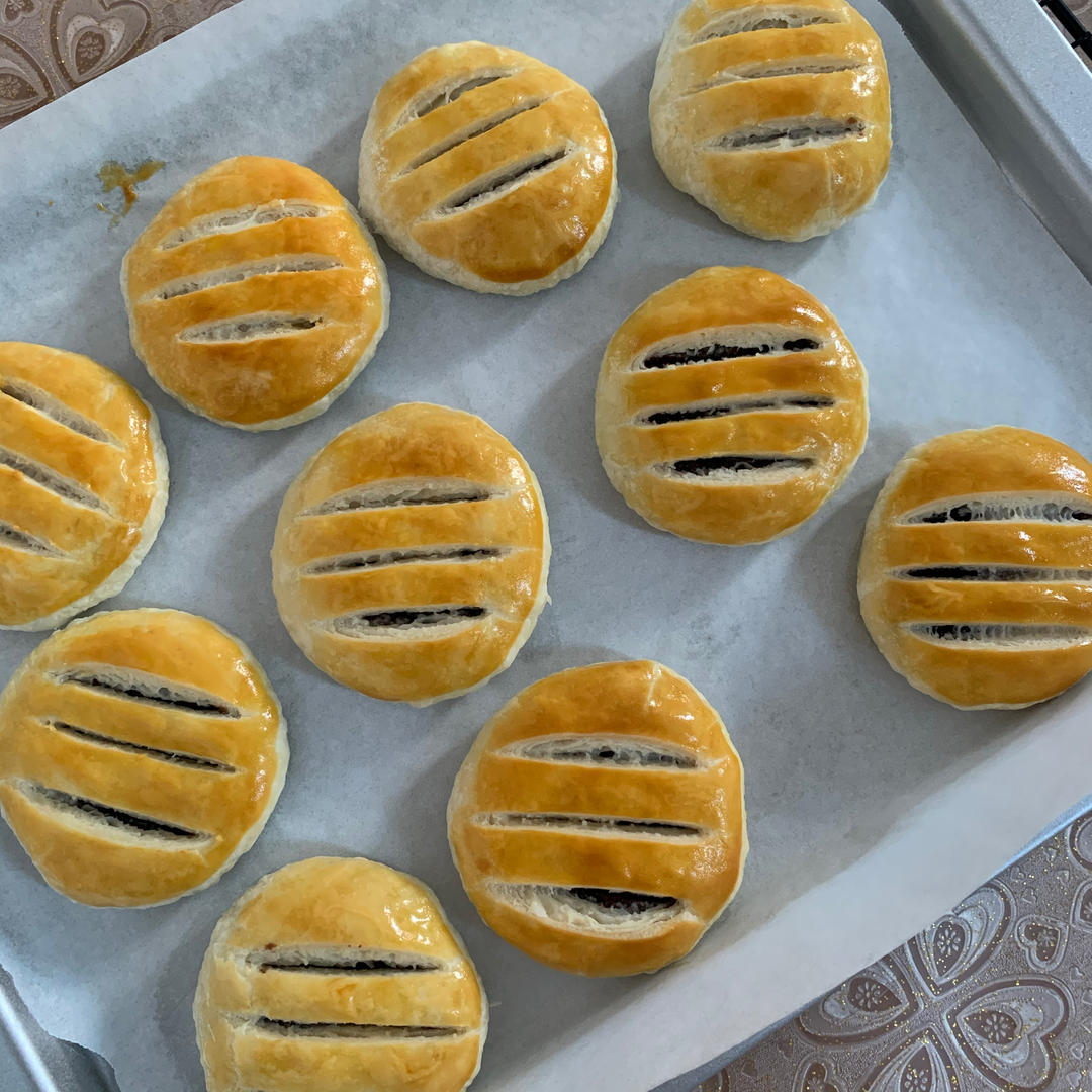 豆沙馅老婆饼（玉米油版）