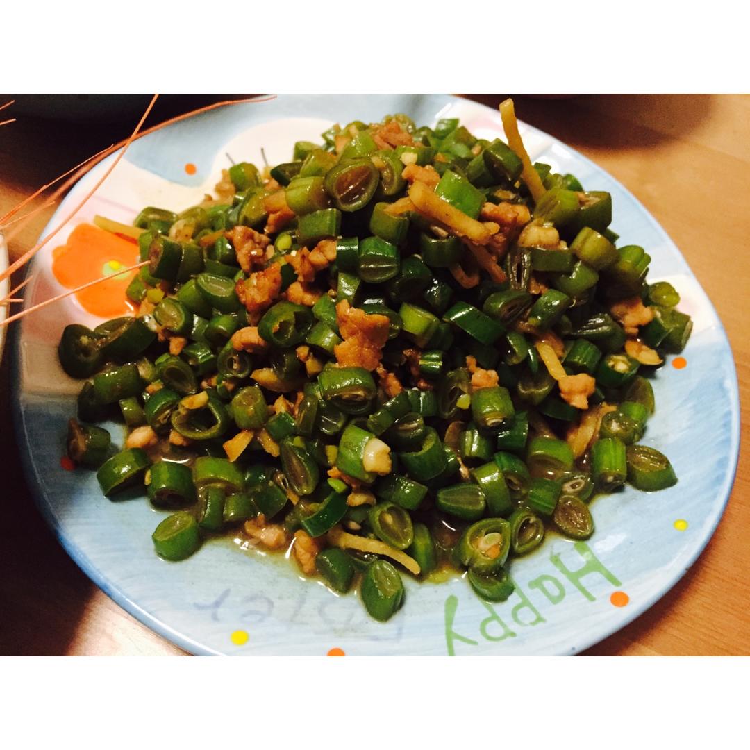 肉沫豆角下饭菜