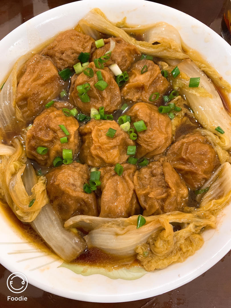 【上海本帮菜】油面筋塞肉（汤汁超下饭）