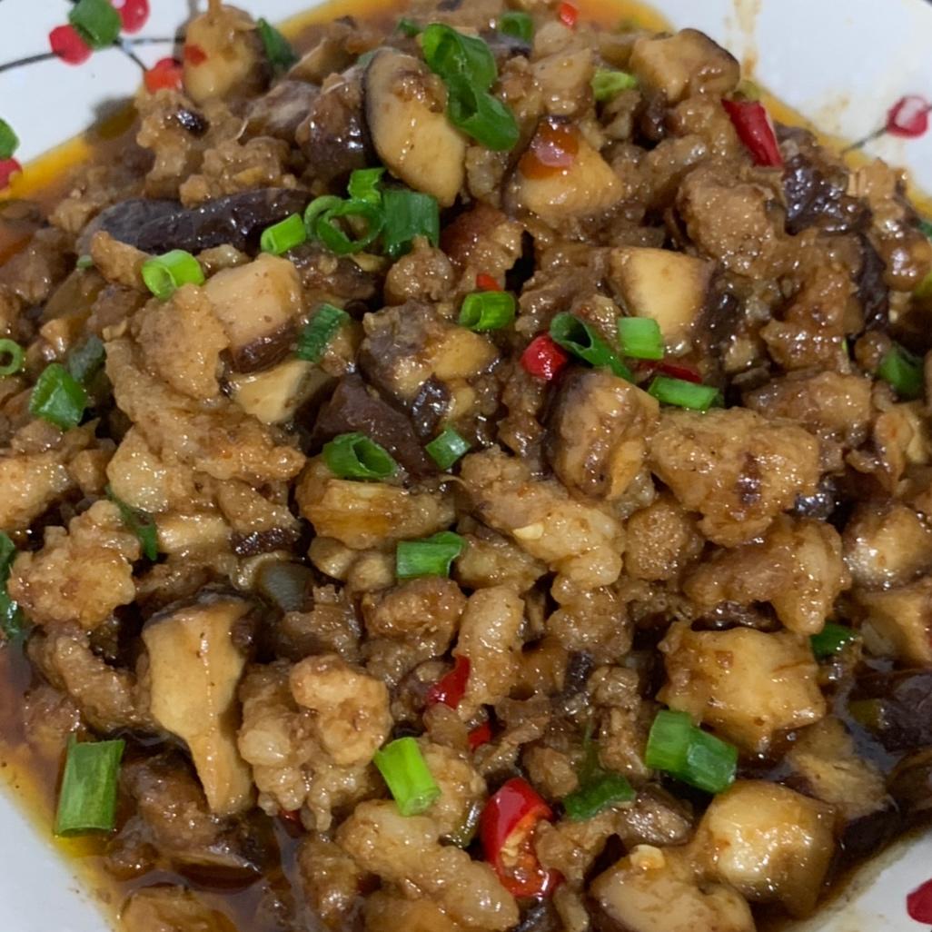 肉末香菇的做法