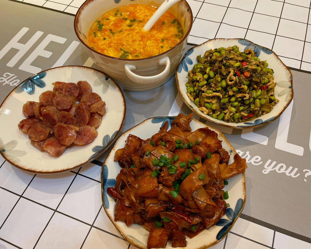 雪菜毛豆肉丝