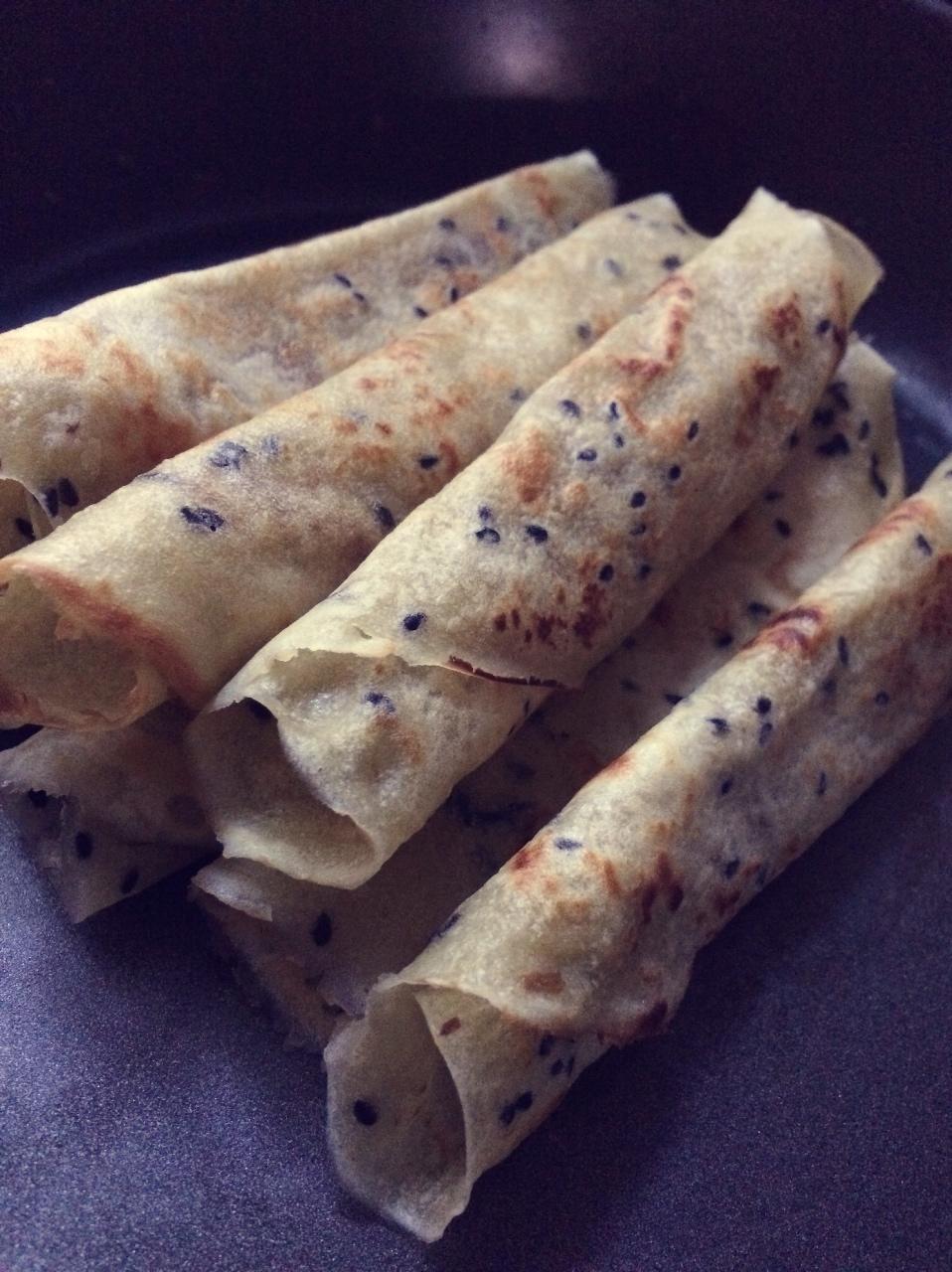 平底锅脆皮蛋卷