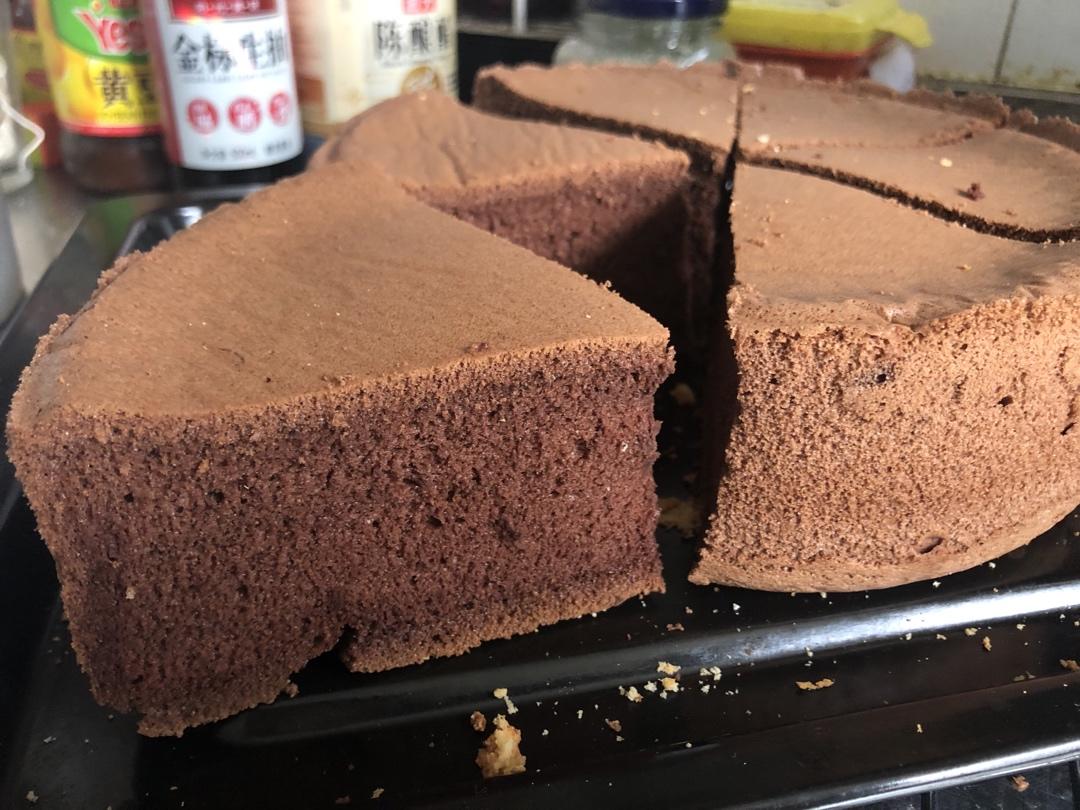 可可戚风蛋糕～8寸～百分百成功