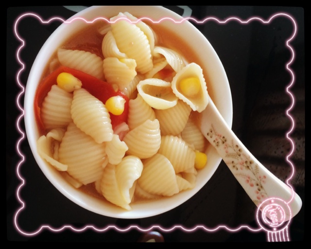 kittycat主厨做的茄汁贝壳粉