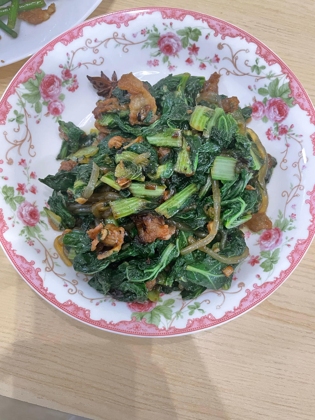小白菜粉条炒五花肉