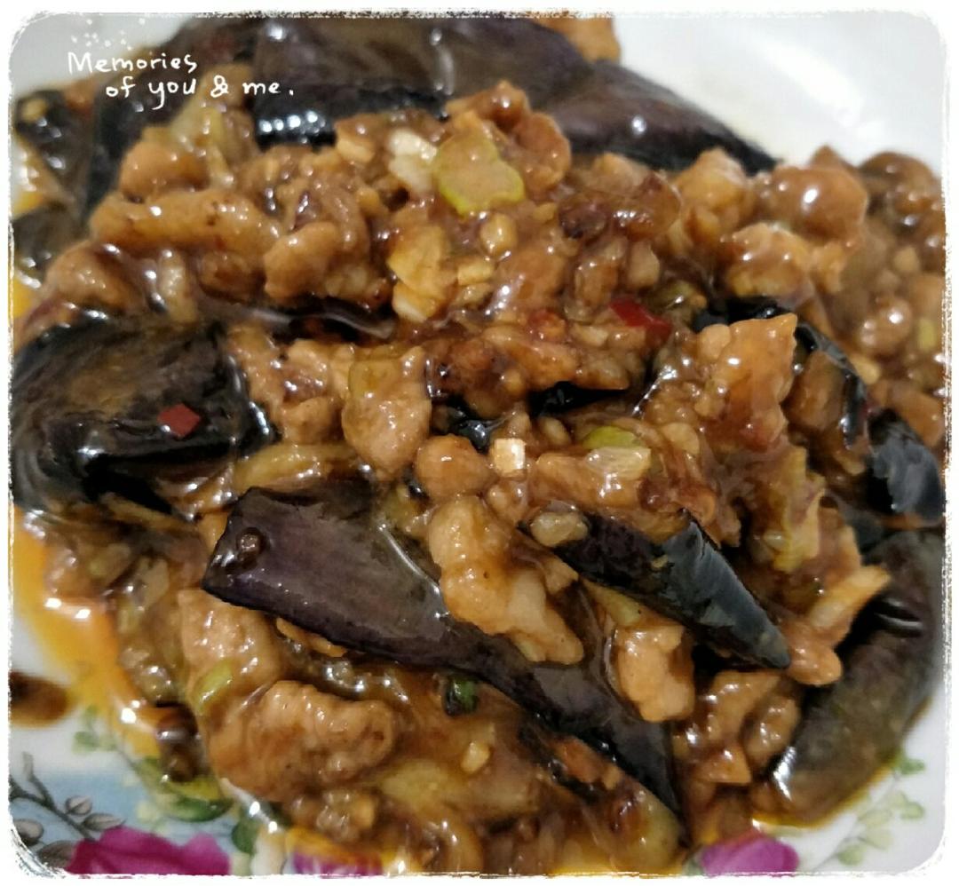 红烧肉沫茄子