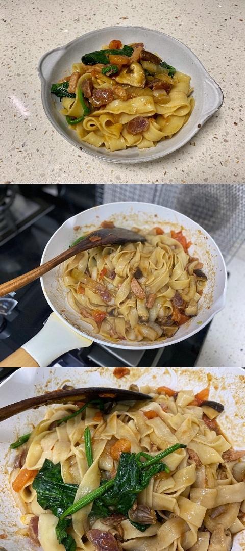 超好吃的虾仁蔬菜炒面-【健康主食】